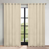 Classic Modern Solid Room Darkening Blackout Curtain Panels, Set of 2
